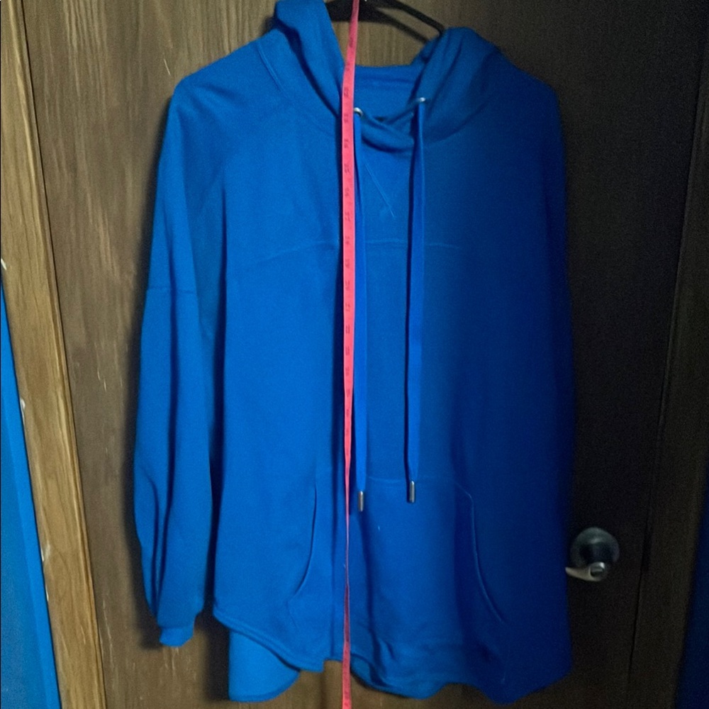 Savage X Fenty Blue Oversized 3/4 Sleeve Hoodie